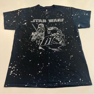 Adult Junk Food Clothing Black and White Splatter Tee